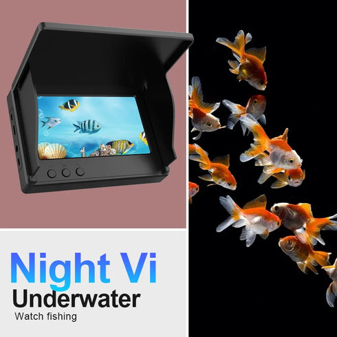 Underwater camera 1080p 4.3 inch lcd Endoscope camera Waterproof 6 Hours Endurance Night Vision 15/30m